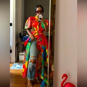 Target x Christopher John Rogers - Floral Puff Sleeve Shirtdress - size 4